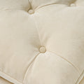 Christopher Knight Home Rectangular Tufted Pillow-Top Ottoman with Birchwood Frame & Turned Legs