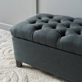 Christopher Knight Home Tufted Storage Ottoman Bench with Hidden Compartment & Soft-Close Hinges
