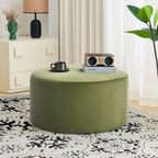 Christopher Knight Home Modern Round Velvet Ottoman ¨C Living Room Footrest & Side Table