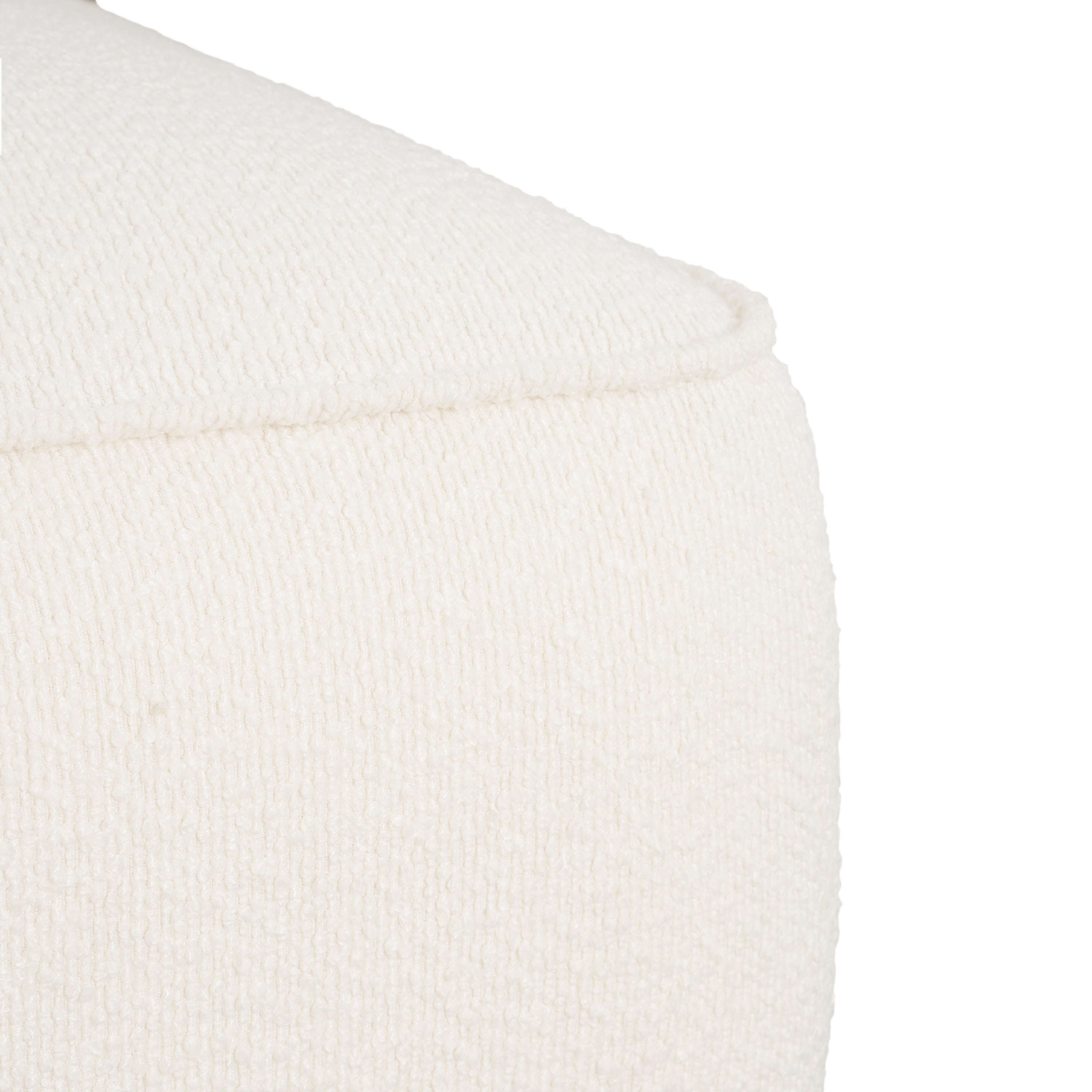 Christopher Knight Home Boucle Round Ottoman with Soft Upholstered Cushion – Modern Footrest & Living Room Accent Stool