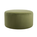 Christopher Knight Home Modern Round Velvet Ottoman ¨C Living Room Footrest & Side Table