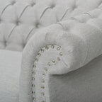 Christopher Knight Home Chesterfield Tufted Sofa with Scrolled Arms & Nailhead Trim