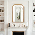 GDFStudio Orvina French Country Rounded Corner Decorative Mirror