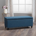 Christopher Knight Home 50" Faux Leather Tufted Storage Ottoman Bench with Hidden Storage