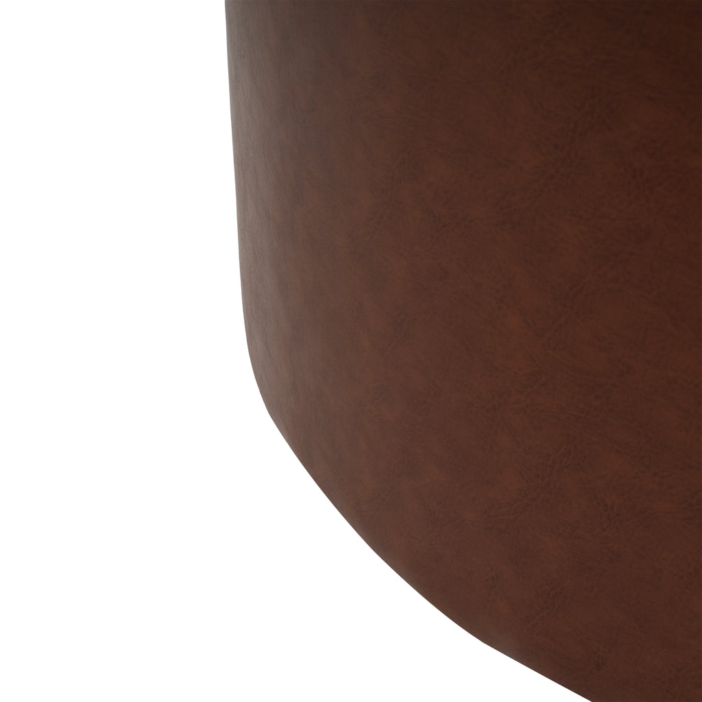 Christopher Knight Home Modern Faux Leather Sectional Ottoman – Living Room Footrest & Extra Seating