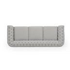 Christopher Knight Home Chesterfield Tufted Sofa with Scrolled Arms & Nailhead Trim