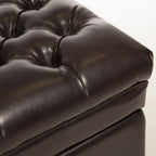 Christopher Knight Home Storage Ottoman ¨C Button-Tufted Seat, Hidden Storage & Solid Wood Legs