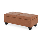 Modern Storage Ottoman with Cushioned Seat ¨C Multifunctional Bench for Living Room, Bedroom & Small Spaces