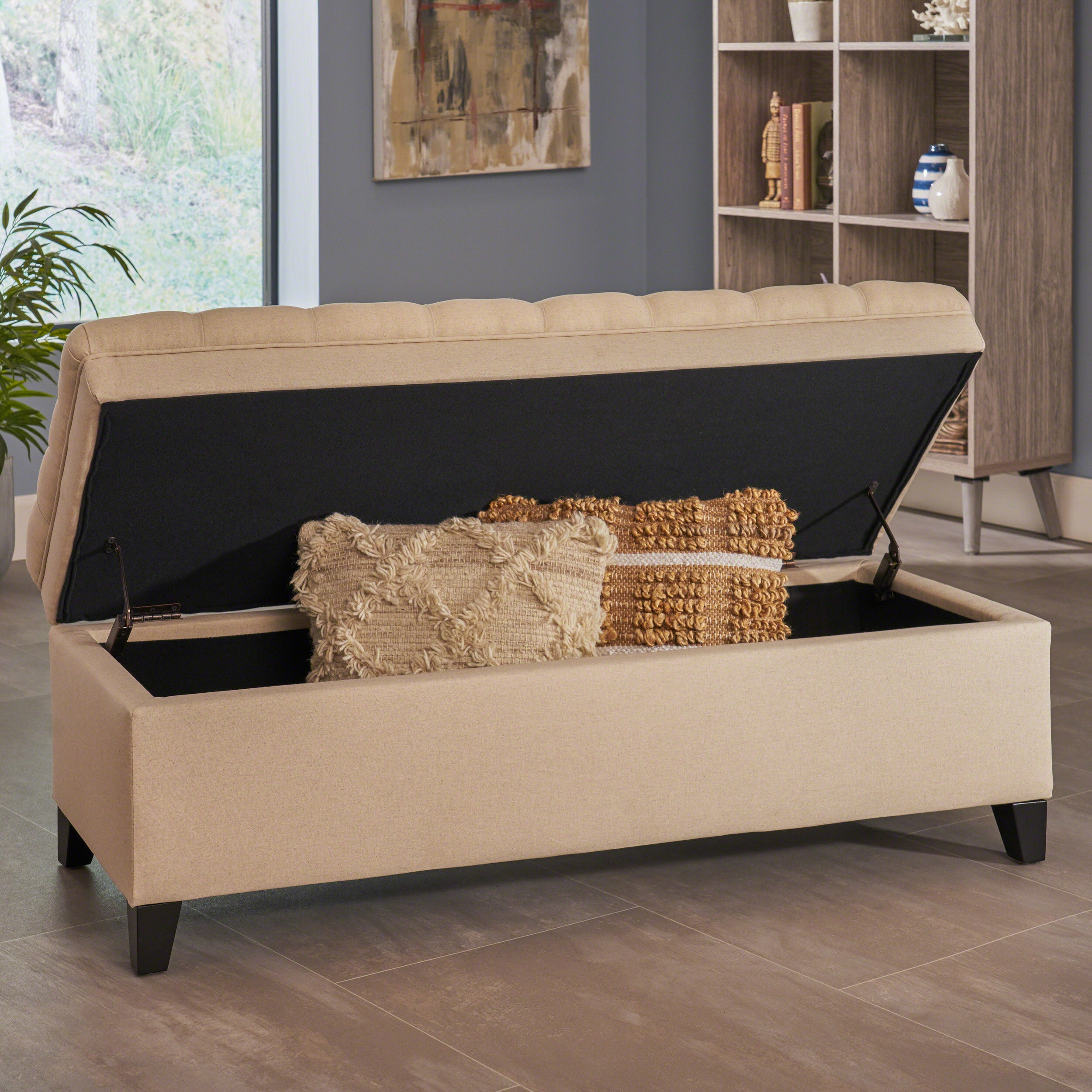 Christopher Knight Home 50" Storage Ottoman Bench with Hidden Storage