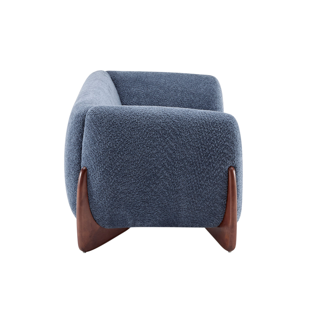 Christopher Knight Home 82" Boucle Sofa with Birch Wood Legs – Modern Cozy Upholstered 3-Seater