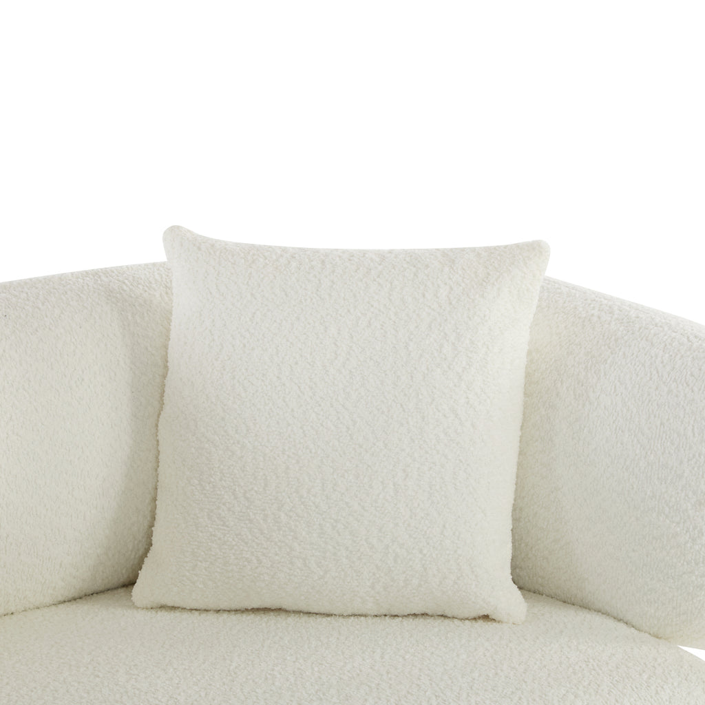 Christopher Knight Home 82" Modern Curved Living Room Sofa with Deep Seat & Solid Wood Frame