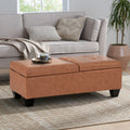 Modern Storage Ottoman with Cushioned Seat – Multifunctional Bench for Living Room, Bedroom & Small Spaces