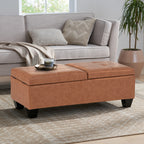 Modern Storage Ottoman with Cushioned Seat ¨C Multifunctional Bench for Living Room, Bedroom & Small Spaces