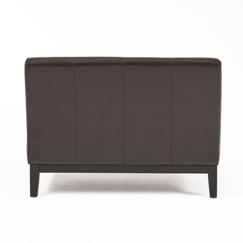 Christopher Knight Home Modern Upholstered Loveseat with Rubberwood Legs for Small Spaces