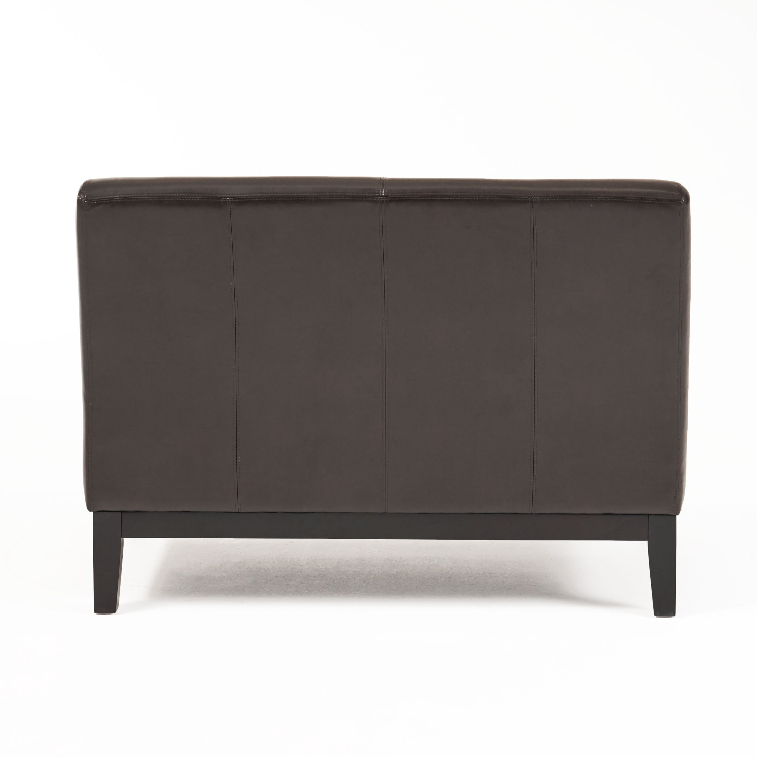 Christopher Knight Home Modern Upholstered Loveseat with Rubberwood Legs for Small Spaces
