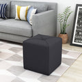 Christopher Knight Home Cube Ottoman – Compact Polyester Fabric Footrest & Seat