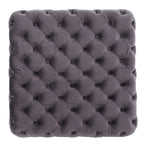 Modern Glam Velvet Ottoman ¨C Button-Tufted Diamond Stitch, Coffee Table & Extra Seating, 29¡± Square