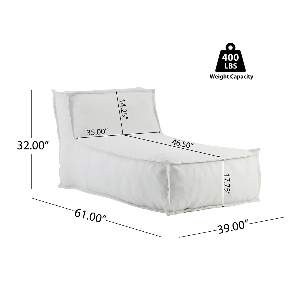 Christopher Knight Home Outdoor Mint Bean Bag Lounge Chair with Removable Cover, Weather-Resistant