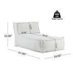 Christopher Knight Home Outdoor Mint Bean Bag Lounge Chair with Removable Cover, Weather-Resistant