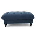 Tufted Oversized Ottoman – Large Square Footrest with Cushioned Top for Living Room & Bedroom