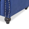 Christopher Knight Home Velvet Chesterfield Sofa with Tufted Back & Nailhead Trim