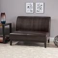 Christopher Knight Home Modern Upholstered Loveseat with Rubberwood Legs for Small Spaces