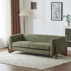 Christopher Knight Home 82" Boucle Sofa with Birch Wood Legs – Modern Cozy Upholstered 3-Seater