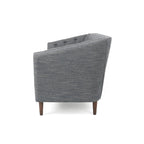 Tufted Loveseat with Birch Wood Legs ¨C Modern Tub-Style Small Space Sofa