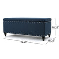 Christopher Knight Home 50" Faux Leather Tufted Storage Ottoman Bench with Hidden Storage