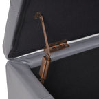 Christopher Knight Home 50" Faux Leather Tufted Storage Ottoman Bench with Hidden Storage