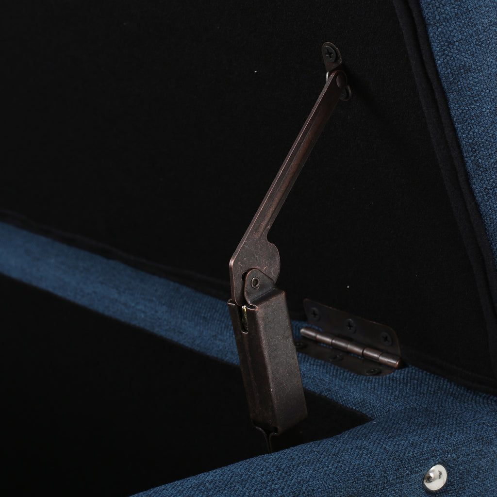 Christopher Knight Home 50" Faux Leather Tufted Storage Ottoman Bench with Hidden Storage