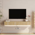 GDFStudio Barton Modern 69" Wall Mounted Floating TV Stand