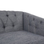 Tufted Loveseat with Birch Wood Legs ¨C Modern Tub-Style Small Space Sofa