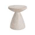 Christopher Knight Home Kendall Outdoor Lightweight Concrete Side Table, Travertine