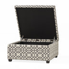 Christopher Knight Home Storage Ottoman with Patterned Upholstery & Hidden Storage Bench