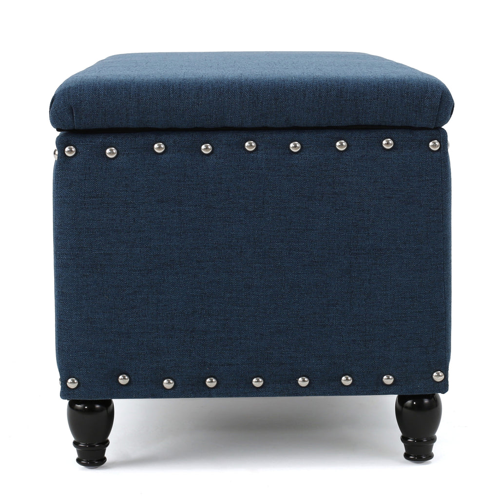 Christopher Knight Home 50" Faux Leather Tufted Storage Ottoman Bench with Hidden Storage