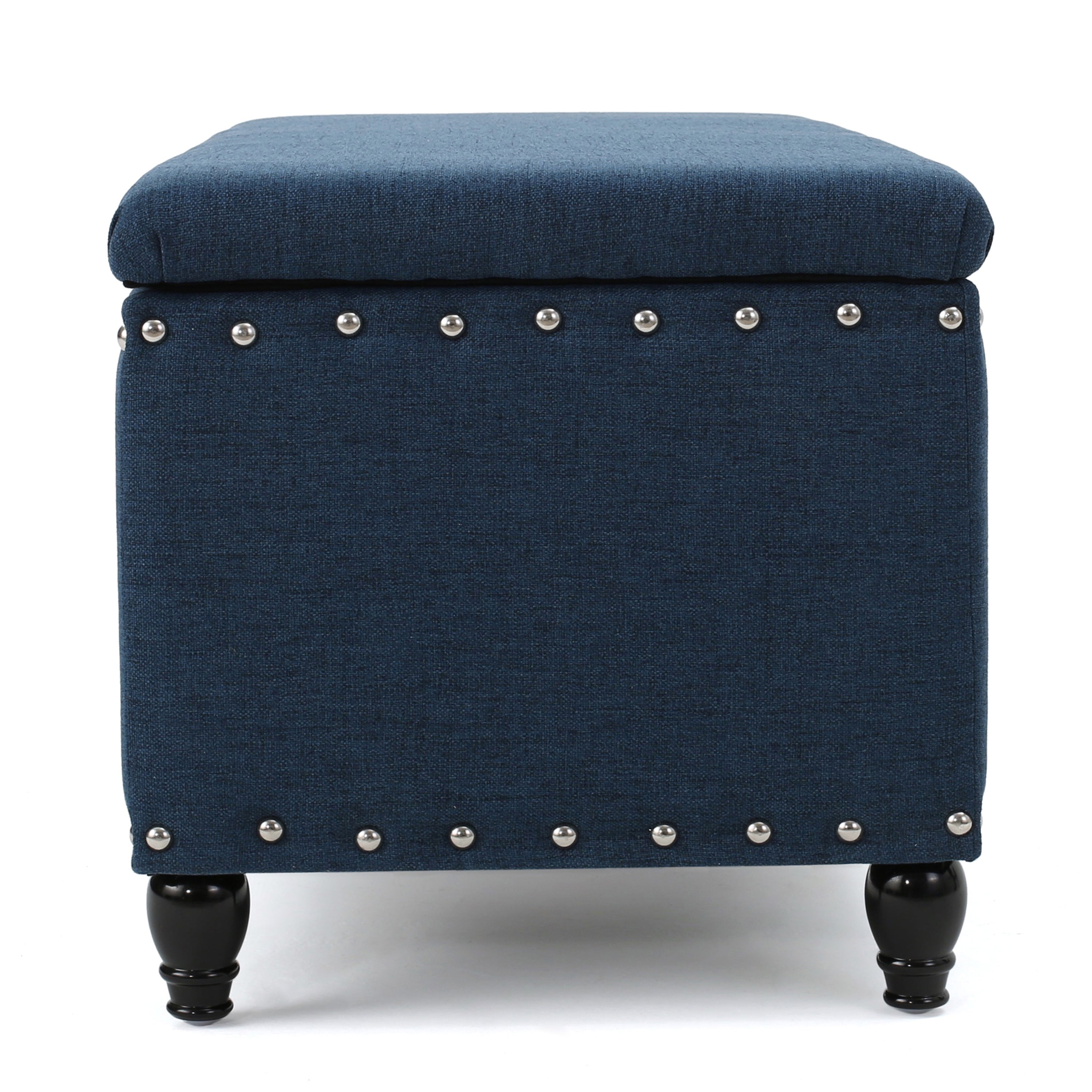 Christopher Knight Home 50" Faux Leather Tufted Storage Ottoman Bench with Hidden Storage