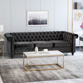 Chesterfield-Style Sofa with Deep Button Tufting & Nailhead Trim – Classic Upholstered Living Room Couch