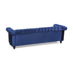 Chesterfield-Style Sofa with Deep Button Tufting & Nailhead Trim ¨C Classic Upholstered Living Room Couch