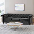 Chesterfield-Style Sofa with Deep Button Tufting & Nailhead Trim – Classic Upholstered Living Room Couch