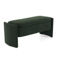 Christopher Knight Home Jacob Modern Boulce Upholstered Storage  Ottoman, Dark Green