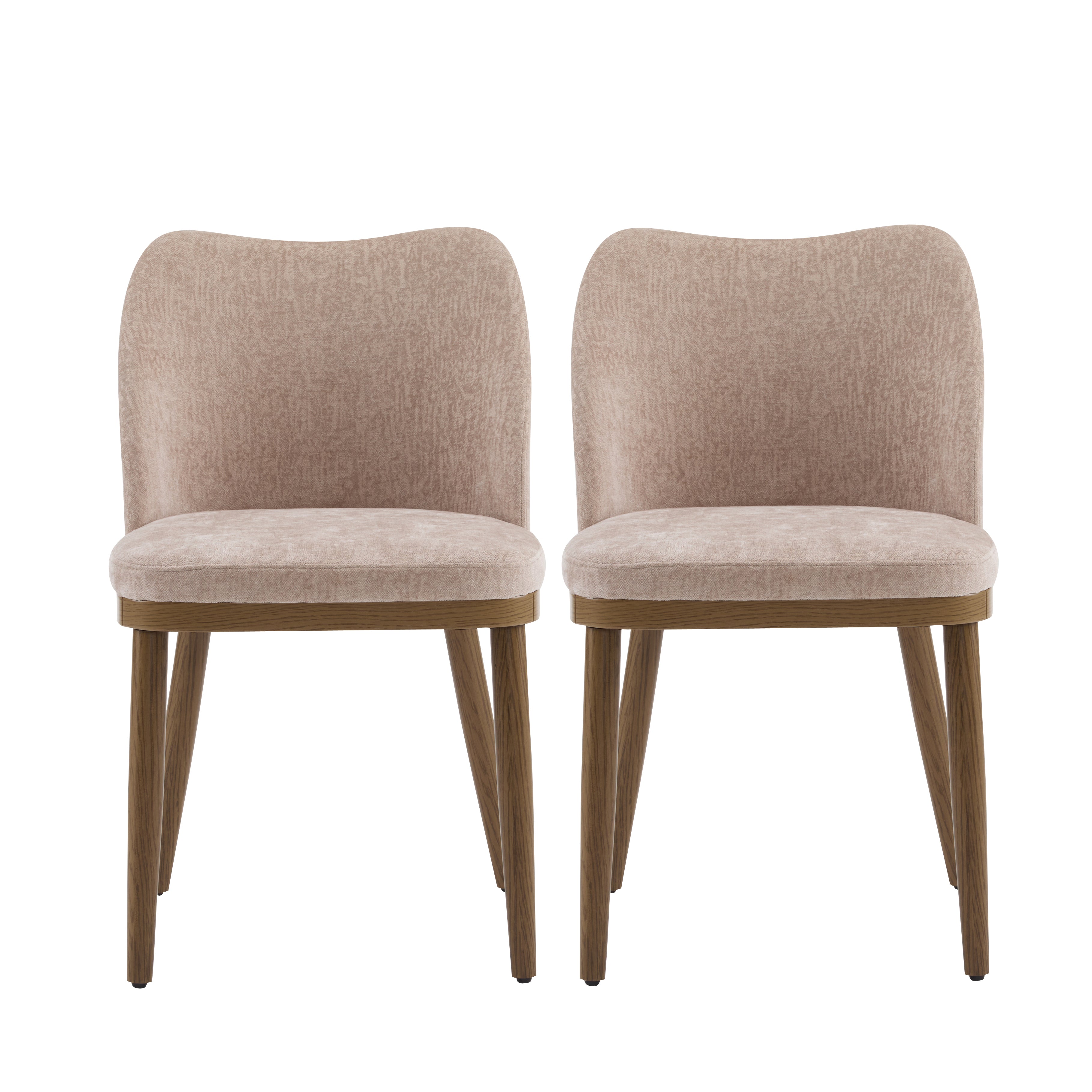 Christopher Knight Home Aviana Fabric Upholstered Dining Chairs (Set of 2), Apricot