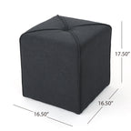 Christopher Knight Home Cube Ottoman ¨C Compact Polyester Fabric Footrest & Seat