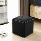 Christopher Knight Home Cube Ottoman ¨C Compact Polyester Fabric Footrest & Seat