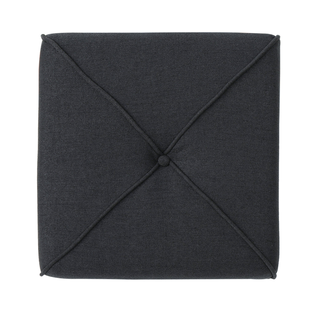 Christopher Knight Home Cube Ottoman – Compact Polyester Fabric Footrest & Seat