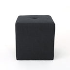 Christopher Knight Home Cube Ottoman ¨C Compact Polyester Fabric Footrest & Seat