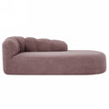 Christopher Knight Home Daphne 80" 3-Seater Modern Curved Upholstered Sofa, Ash Purple