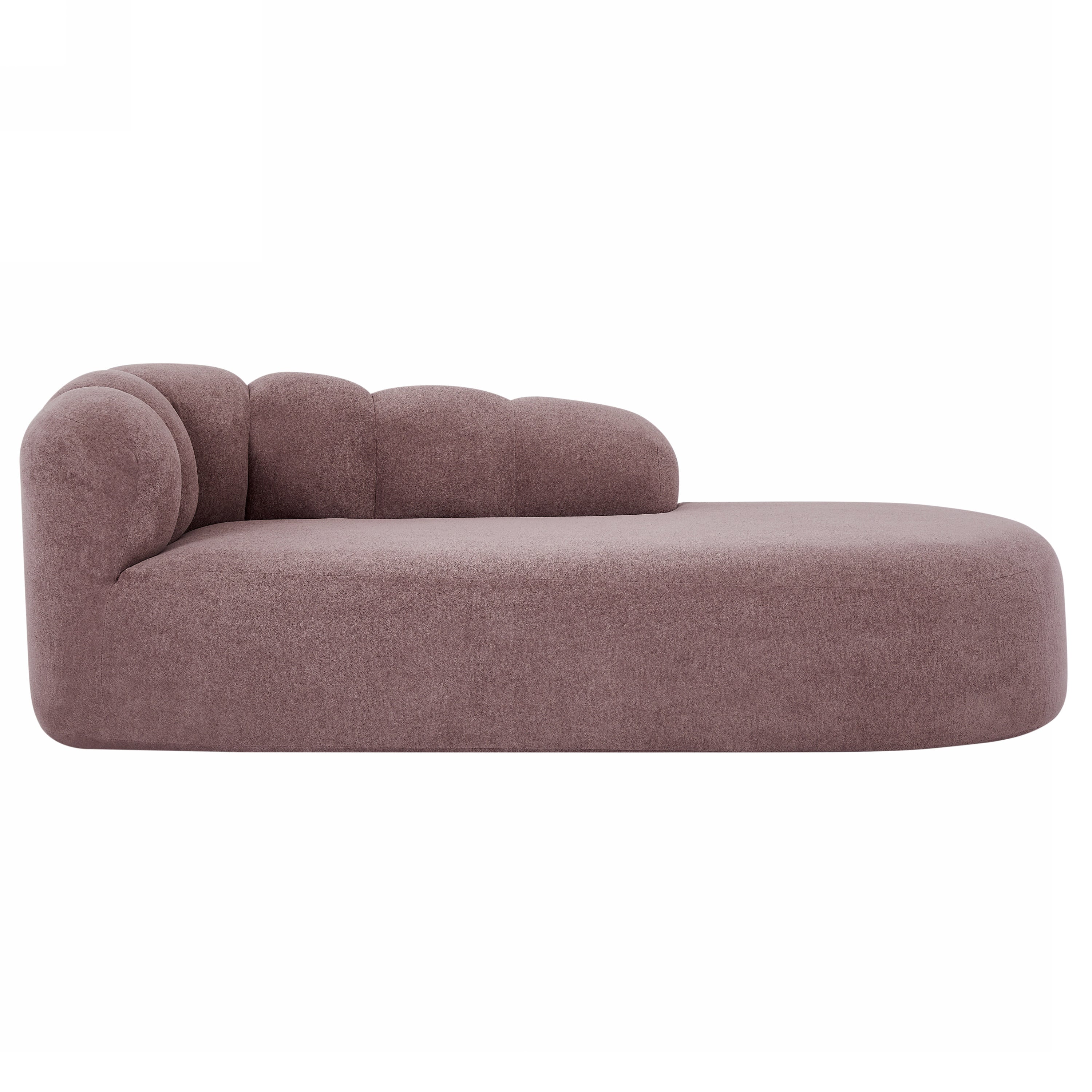 Christopher Knight Home Daphne 80" 3-Seater Modern Curved Upholstered Sofa, Ash Purple