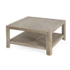 Christopher Knight Home Cletes Indoor Modern Double Layers Design Square Coffee Table, Gray Ash