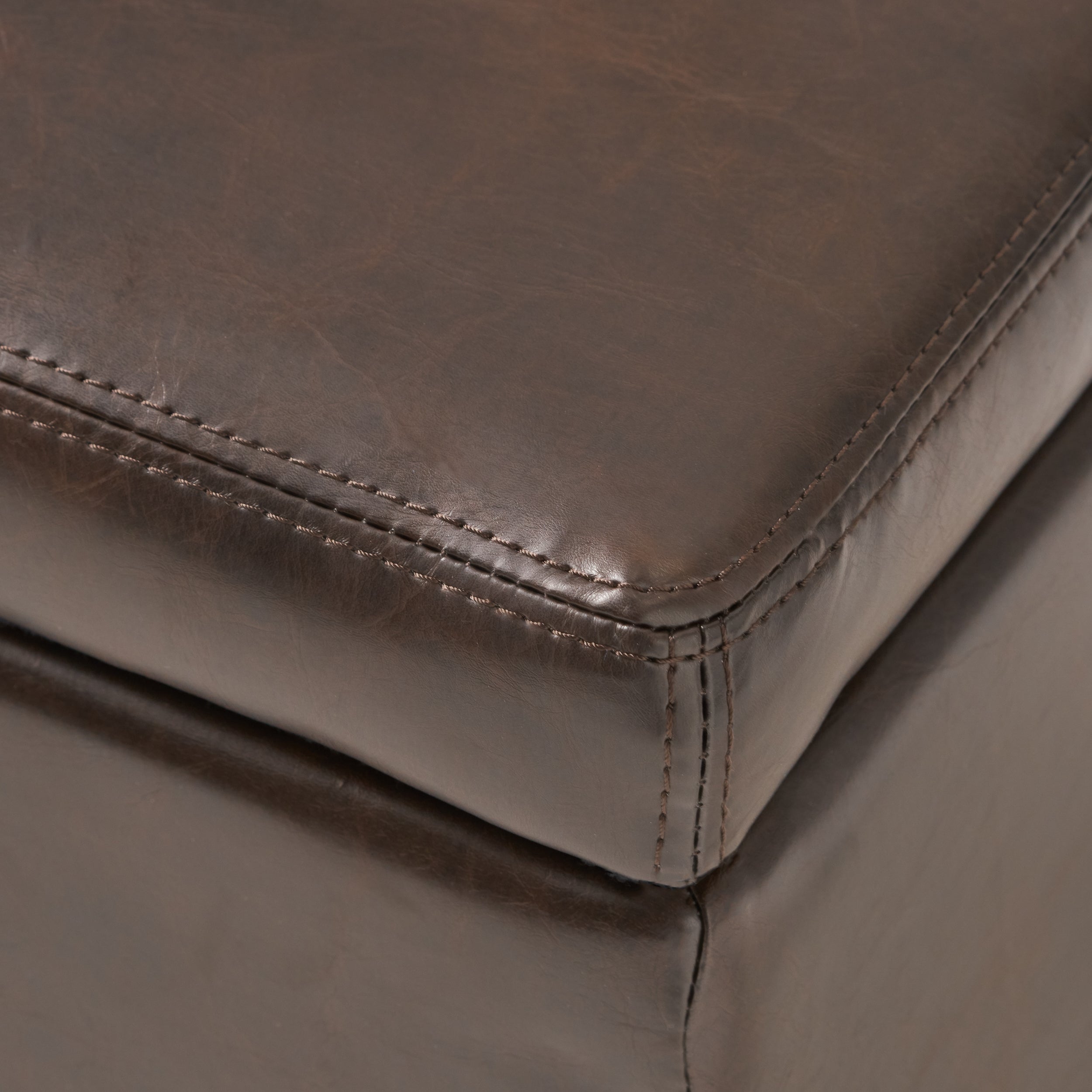 Christopher Knight Home 50" Faux Leather Tufted Storage Ottoman Bench with Hidden Storage